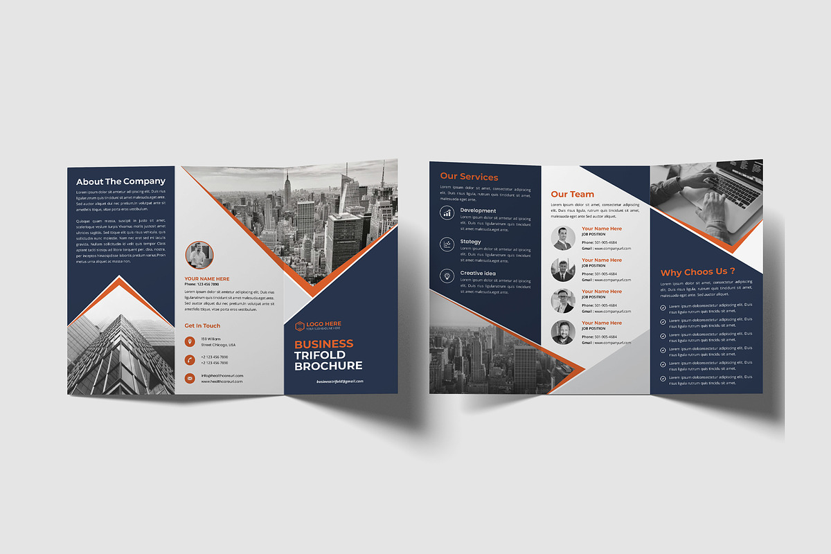 Business Brochure Trifold Template, a Brochure Template by SamiSimply7 (Photo 4 of 5)