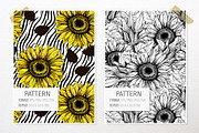 Sunflower Patterns Collection, a Pattern Graphic by ilonitta (Thumbnail 7 of 16)