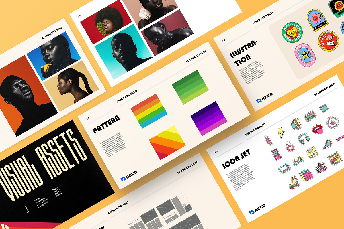 InDesign | Brand Guidelines Template, a Presentation Template by CreativeSoup.io (Photo 6 of 11)