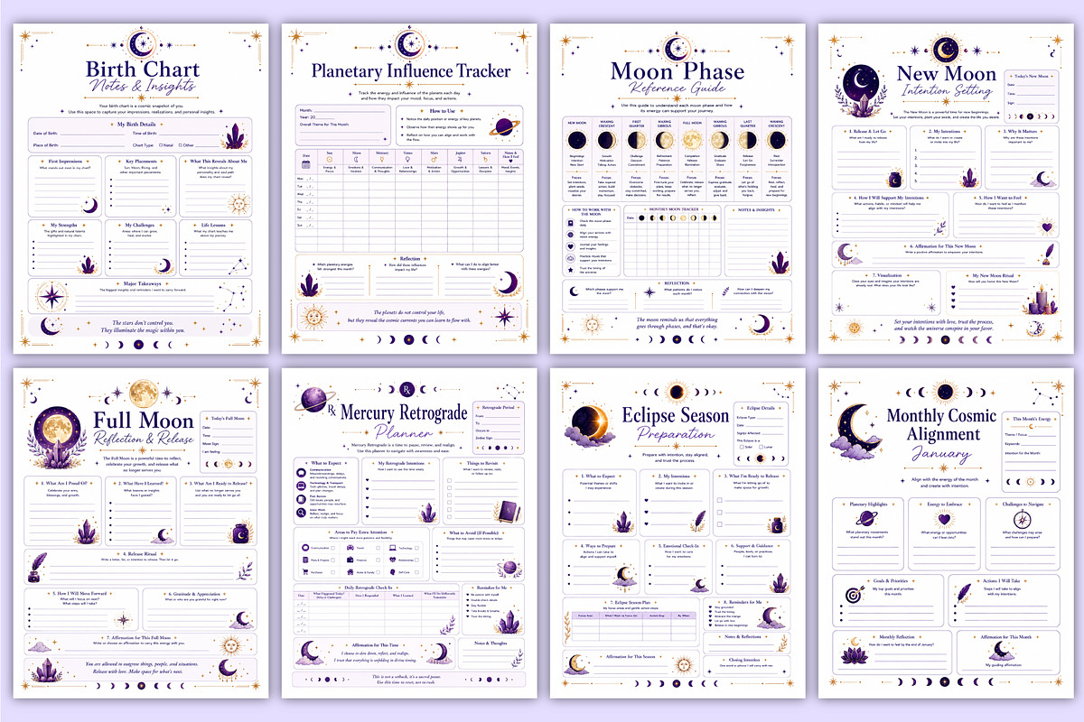 2027 Cosmic Alignment Workbook | Kdp, a Stationery Template by Mustafiz (Photo 3 of 4)