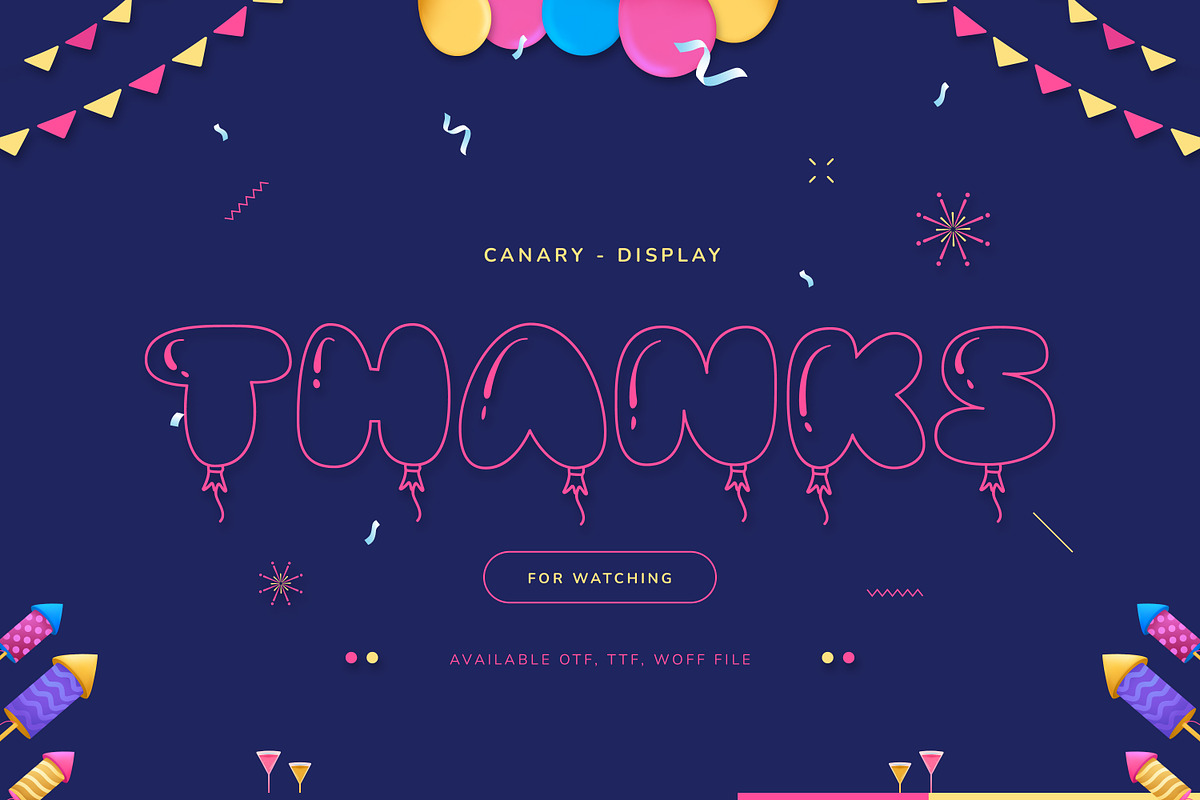 Canary Fun Display Font, a Handwritten Font by infernostudio3 (Photo 10 of 10)