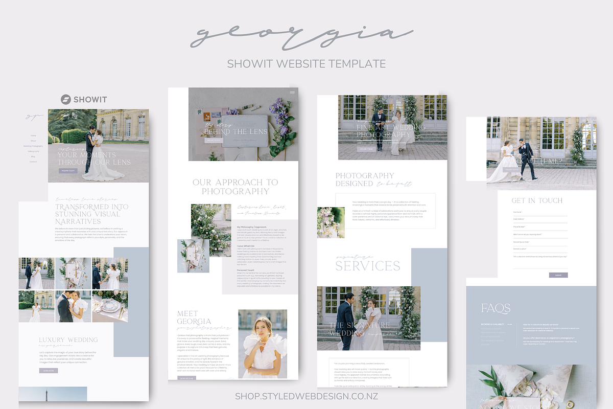 Wedding Photographer Showit Template, an App Template by Styled Web Shop (Photo 7 of 16)