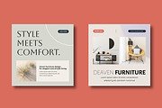 Furniture Social Media Banner, a Social Media Template by MightyDesign (Thumbnail 5 of 8)