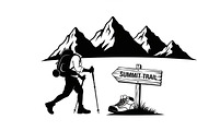 Hiking Adventure Silhouette Bundle, an Illustration by yasushie (Thumbnail 35 of 51)