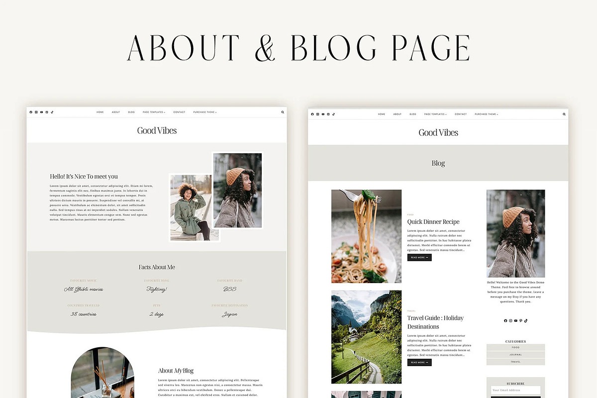 Lifestyle Blog Kadence child theme, a WordPress Template by Sky and Stars (Photo 2 of 4)