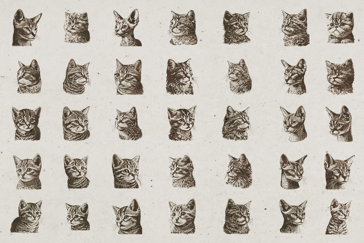 Cat Breeds Portrait Illustrations, an Animal Illustration by Nocturnal Wolf (Photo 5 of 10)