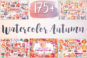 Watercolor Autumn & Winter Bundle