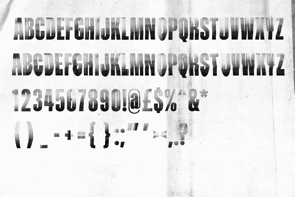 Zerrrox | Photocopier SVG font, a Sans Serif Font by Drawwwn (Photo 3 of 12)