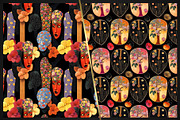 AI Floral Masks Pattern Collection, a Pattern Graphic by IrinaCzaran (Thumbnail 9 of 10)