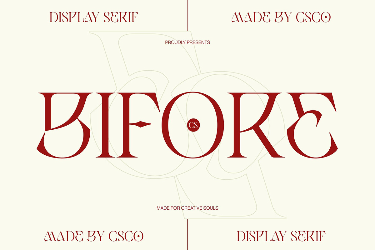 CS Bifore – Classic Serif Font, a Serif Font by Craft Supply Co. (Photo 1 of 8)