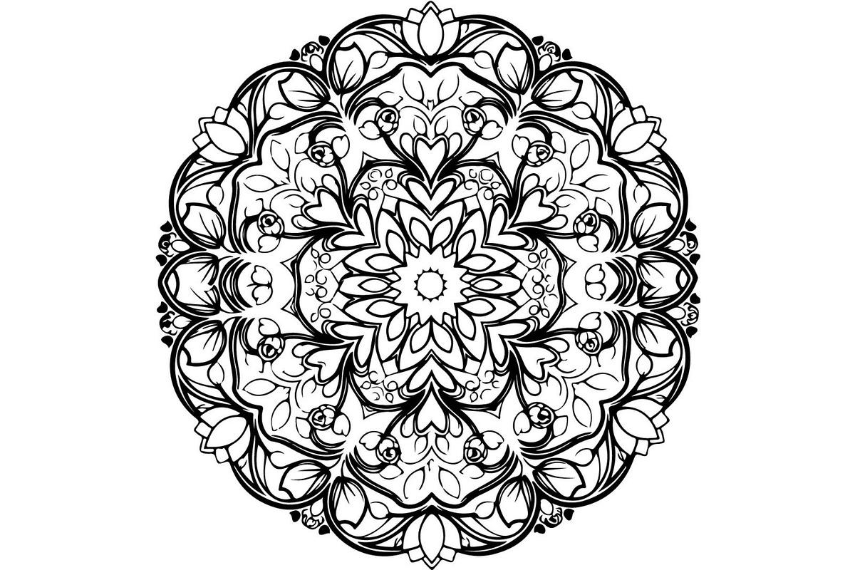 Floral Mandala, an Object Graphic by Designer_Momina (Photo 10 of 19)