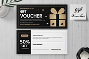 Modern Gift Voucher Template, a Card Template by MightyDesign (Thumbnail 1 of 6)