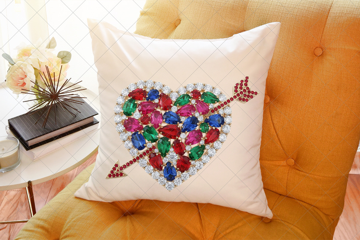 Diamond Glitter Valentine Heart Png, an Illustration by SinaCreation (Photo 6 of 7)