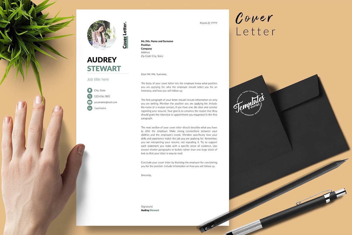 Modern CV Bundle / Resume - Audrey, a Resume Template by Templates Design Co. (Photo 5 of 17)