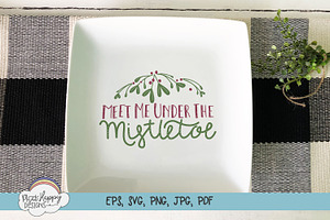 Under The Mistletoe - Hand Lettered