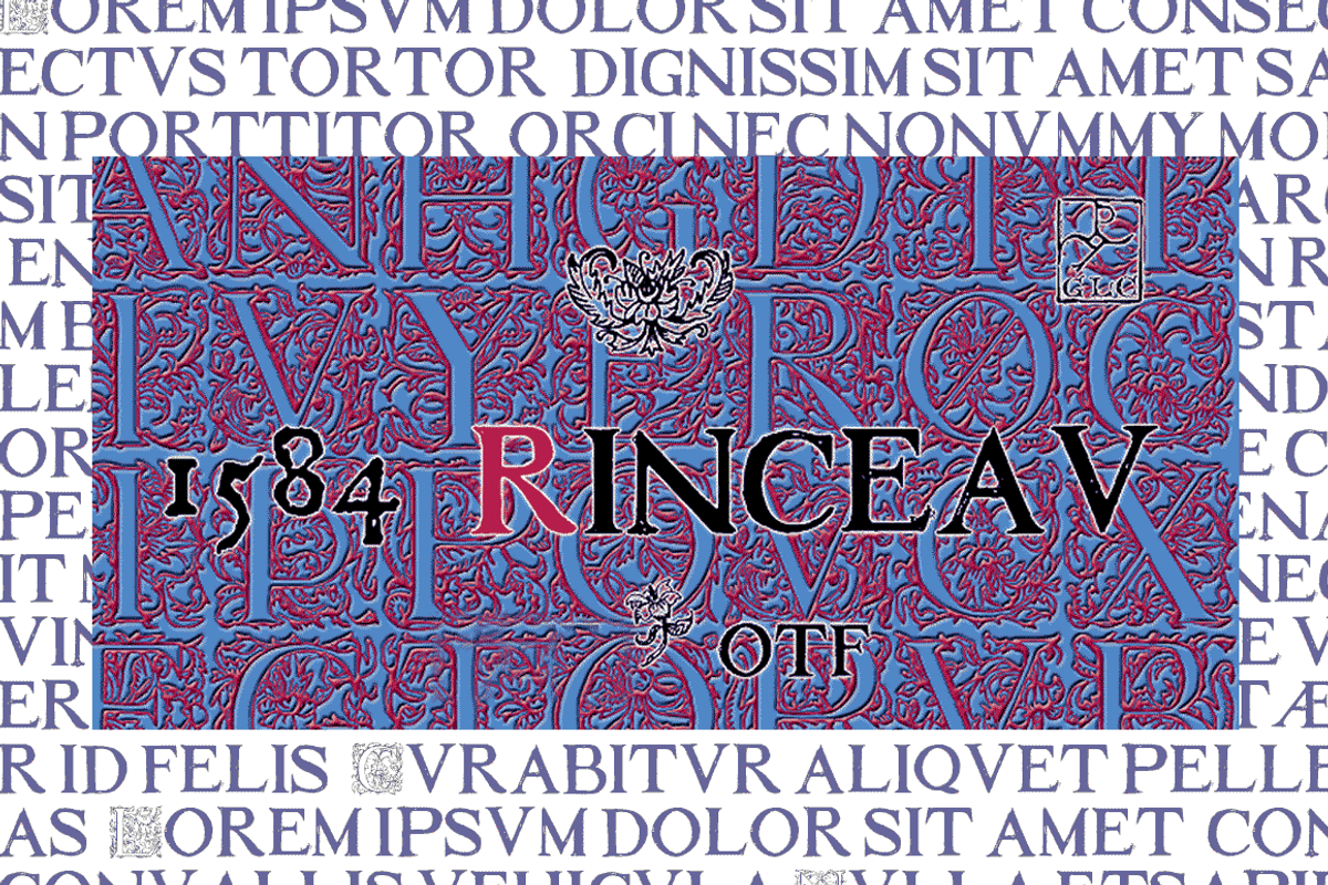 1584 Rinceau Initials
