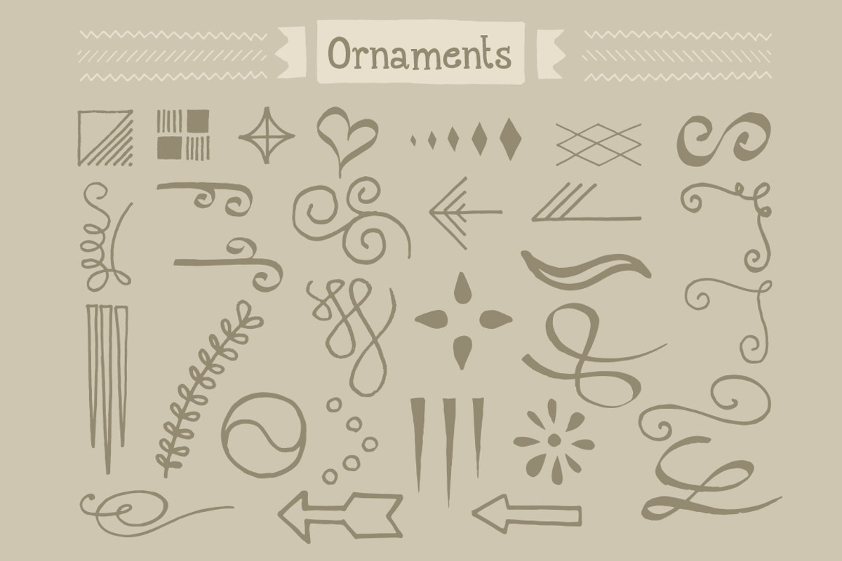 120 Handwritten Decorative Shapes 03 preview 5