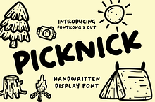 Picknick - Handwritten Display Font