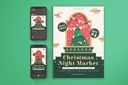 Christmas Night Market Flyer Set, a Flyer Template by KMZVR.Lab (Thumbnail 1 of 6)