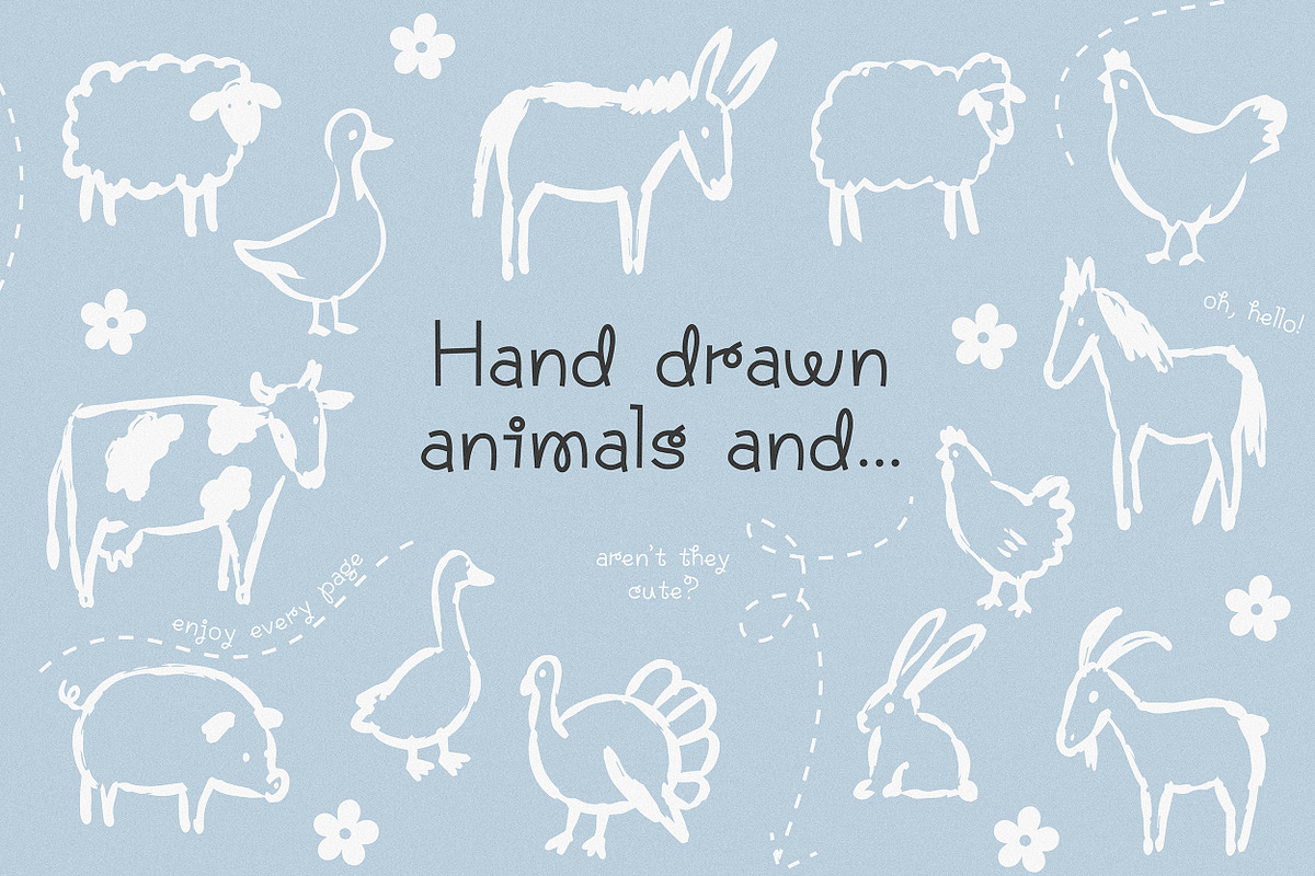 Country Farm Hand Drawn Illustration, an Object Graphic by Spark Studio Brushes (Photo 2 of 4)