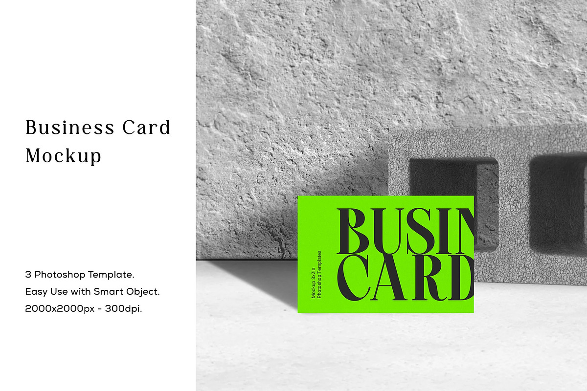 Vibrant Green Business Card PSD, a Business Card Template by UInstrument (Photo 1 of 3)