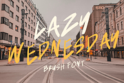 Lazy Wednesday is a brush font, a Handwritten Font by Brown Cupple (Thumbnail 1 of 8)