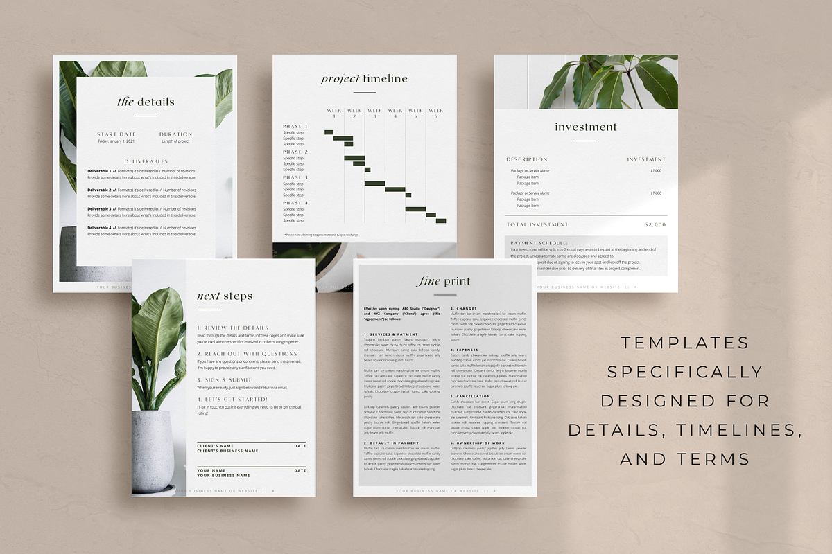 Fiona Proposal Template for Canva, a Presentation Template by Atlas & Anchor Designs (Photo 4 of 8)