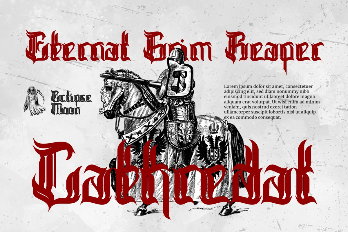 Backeys - Modern Blackletter Font, a Blackletter Font by Dhabee (Photo 16 of 17)