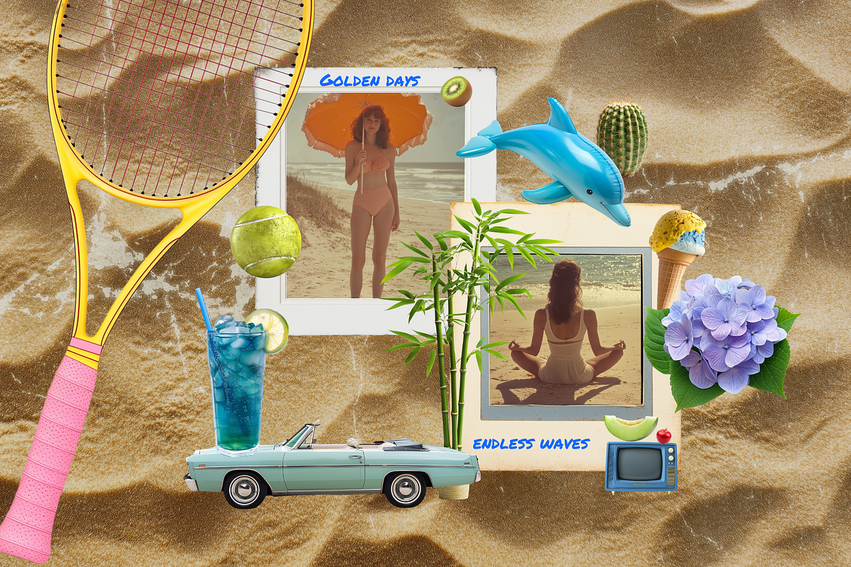Retro Summer Collage, an Object Graphic by barsrsind (Photo 3 of 10)