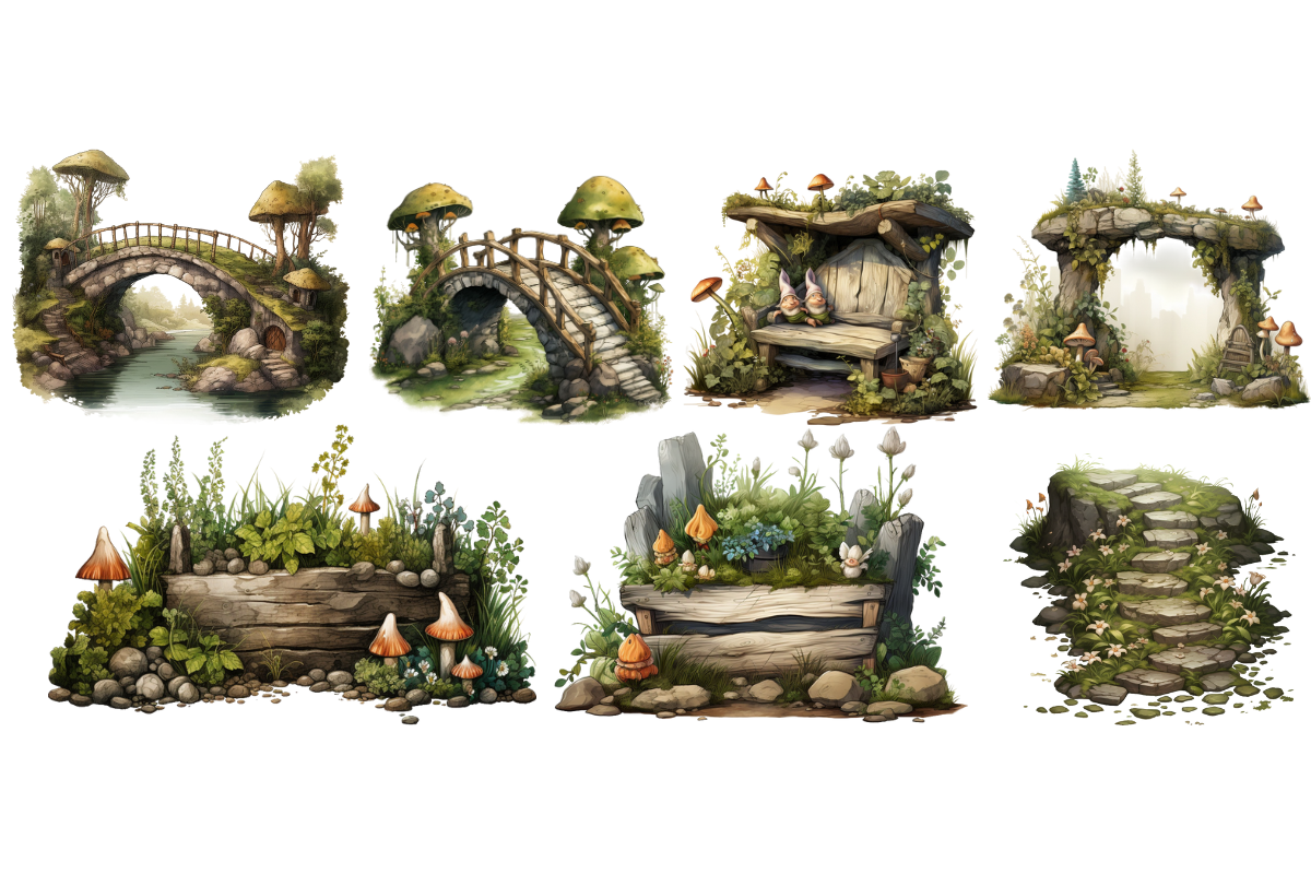 Vintage Happy Gnomes Sublimation, an Object Illustration by Digital Xpress (Photo 2 of 4)