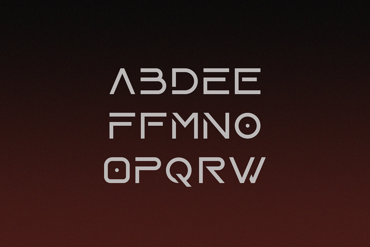 Laser - Futuristic Font preview 3