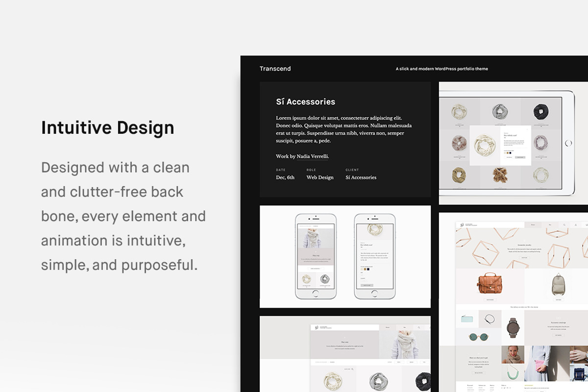 Transcend - Modern Portfolio Theme, a WordPress Template by Phase Themes (Photo 3 of 5)