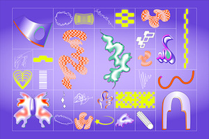 Postmodern Squiggle 2 Vector Clipart