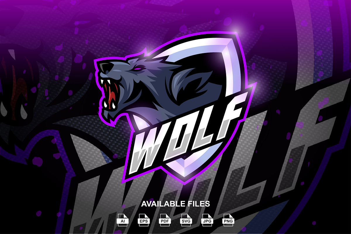 Wolf Esport Logo Template, a Design Template by artchiles_design