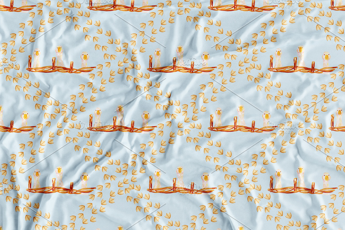 Spring Watercolor Patterns Set, a Pattern Graphic by Olexandra Mur (Photo 7 of 8)
