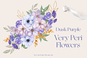 Dusk Purple. Very Peri Flowers 2022, a Decorative Illustration by Catch the Dream Art (Thumbnail 22 of 22)