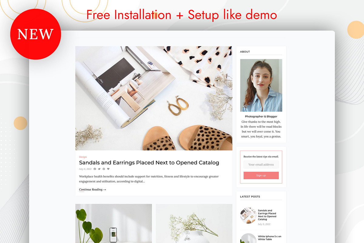Blog and Shop WordPress Theme, a WordPress Template by AZ-Theme (Photo 2 of 8)