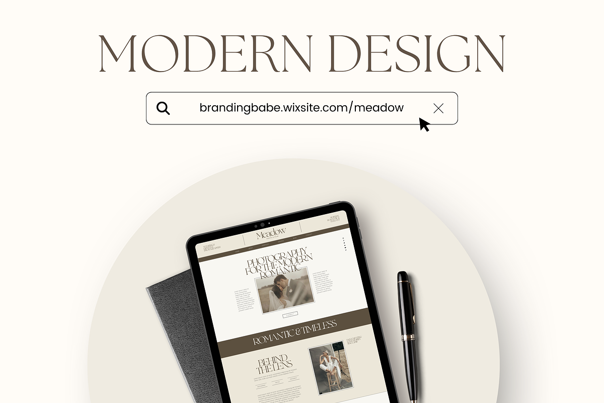 Wix Website Template Photography, a Wix Template by Branding Babe Co. (Photo 6 of 10)