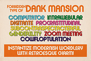 Forbidden Type of Dank Mansion, a Font by category4 (Thumbnail 5 of 6)