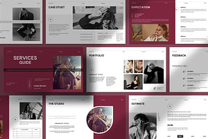 Services Guide Google Slide Template, a Presentation Template by Fit-tee
