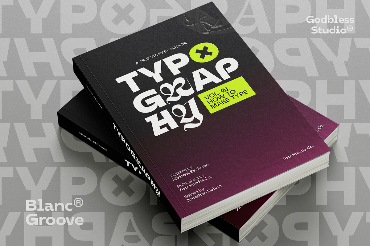 Blanc Groove Inktrap, a Sans Serif Font by Godbless Studio (Photo 6 of 12)