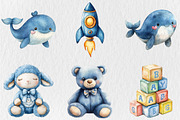 Baby Boy Blue Toys Clipart, an Illustration by Rose Art (Thumbnail 4 of 5)