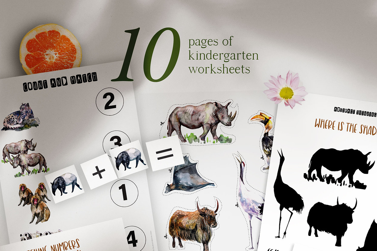 Asian animals activities, an Animal Illustration by ArtSpotVeronika (Photo 3 of 7)