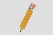 Pencil 3d model, an Object 3D Model by fahad121 (Thumbnail 7 of 7)