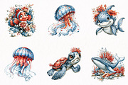 Pastel Undersea Life PNG Clipart, an Animal Illustration by fashionaddict (Thumbnail 3 of 7)