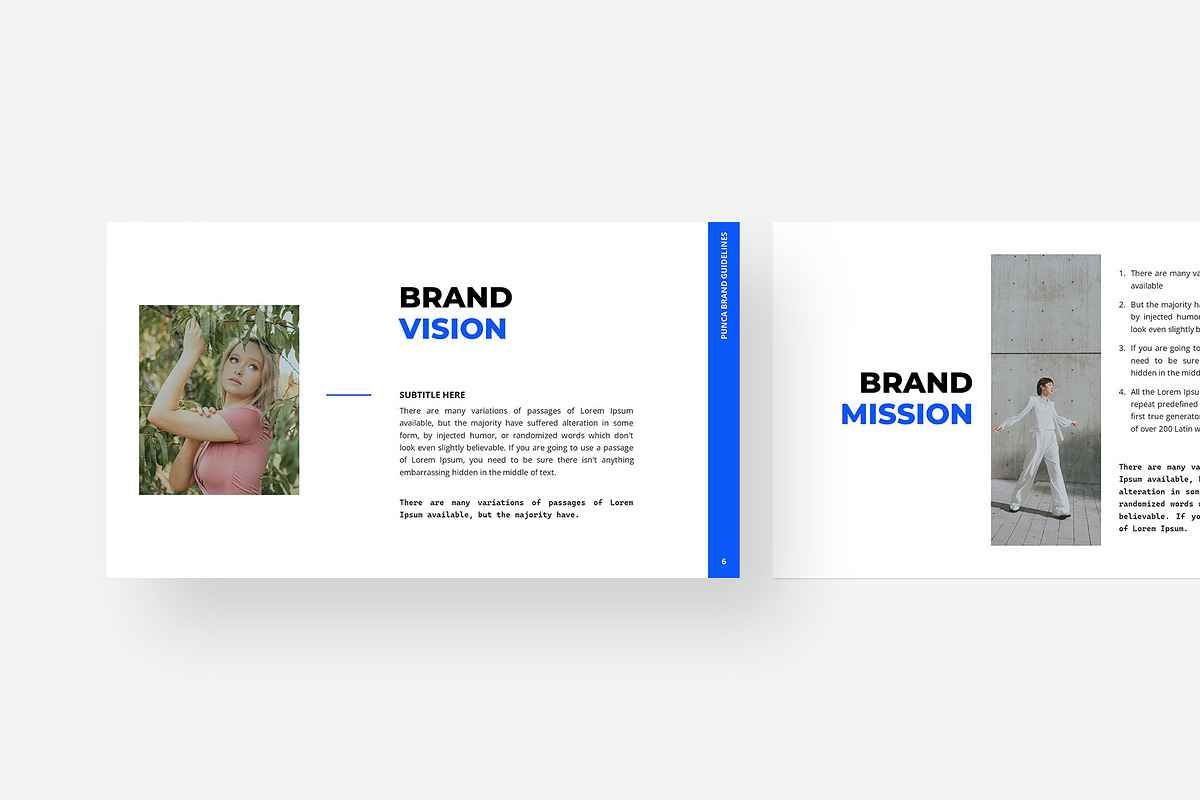 Brand Guidelines PowerPoint Template, a Presentation Template by Gaize (Photo 3 of 11)