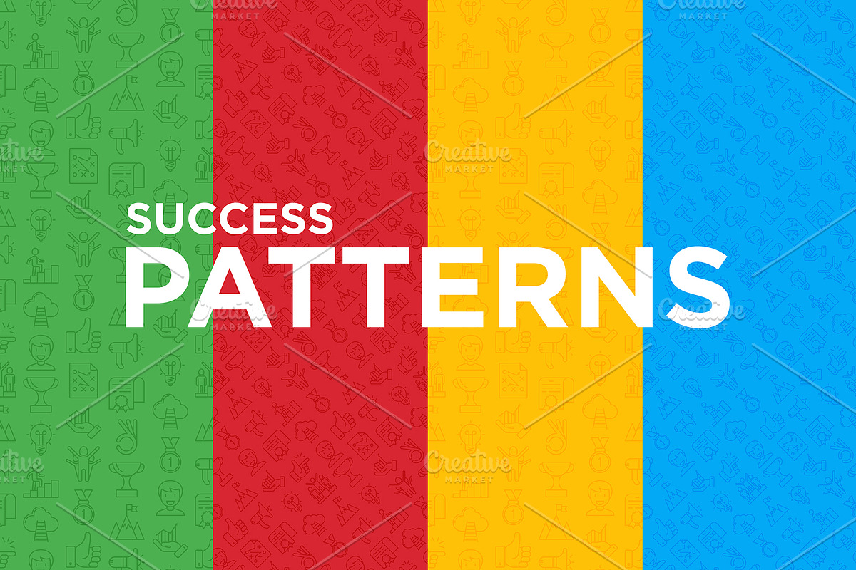Success Patterns Collection, a Pattern Graphic by Alex Blogoodf (Photo 5 of 7)
