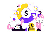 10 Revenue Vector Illustration, a Finance Illustration by denayunebgt (Thumbnail 4 of 4)