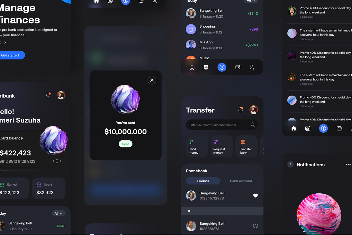Siribank Finance Ui Kit, an App Template by CreativeUI (Photo 5 of 6)