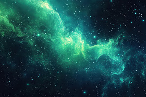 Electric green and blue abstract fra, a Photo by Iftikhar Alam